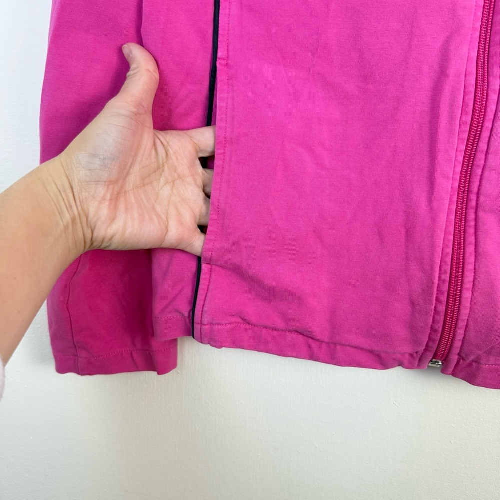CHAPS Womens Vibrant Pink Jacket sz Large Cotton Soft Stretch Casual Preppy‎ - Picture 4 of 14